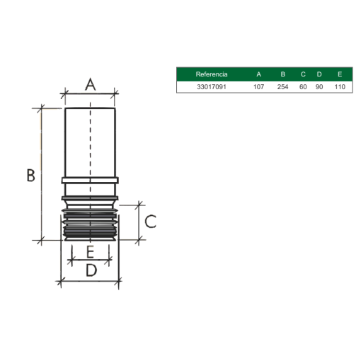 Prolongador Para Manguitos Multikwik MKEA RIUVERT