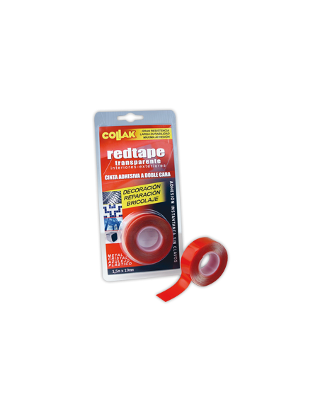 Cinta Redtape 1,5 M. X 19 Mm. (Blíster) COLLACK