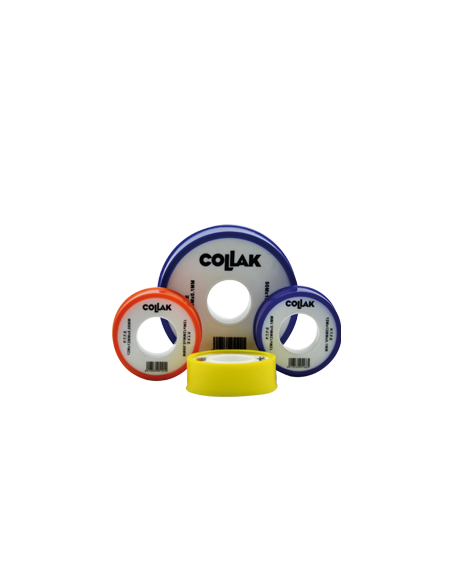 Cinta Blanca De PTFE 12 M. X 12 Mm. X 0,08 Mm. COLLAK