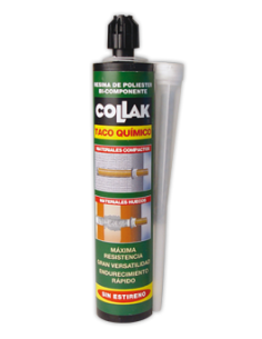 Taco Químico Poliester 280 Ml.  COLLACK