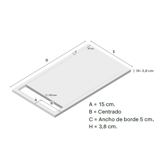 PLATO DE DUCHA TEXTURA PIZARRA - DOCCIA