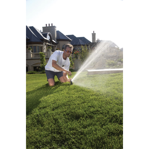 5004PLPCSAMPRSSS. Aspersor 10cm sectorial y circular (40-360º), vástago inox. anti-drenaje, regulador presión.