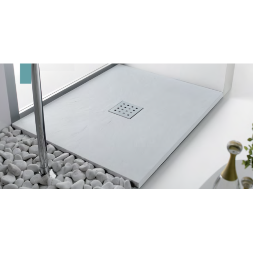 Conjunto Mampara HOUSTON + Plato Ducha Textura PIZARRA DOCCIA