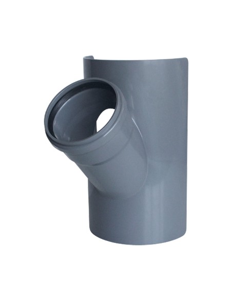 A-110 TOMA INJERTO CON JUNTA LABIADA GRIS EVACUACIÓN