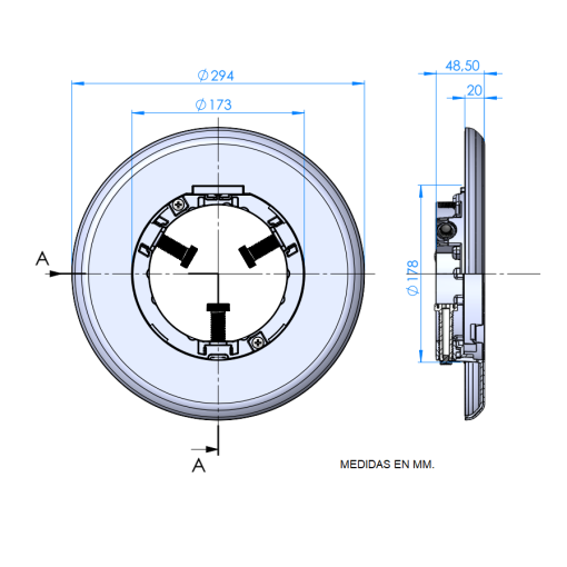 Conj. Emb. Blanco + Pl Blanco Fexiniche Ac - ASTRALPOOL