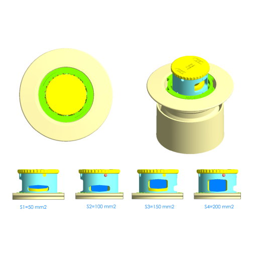 Boquilla Net´N´Clean Con Rótula Para Hormigón ASTRALPOOL