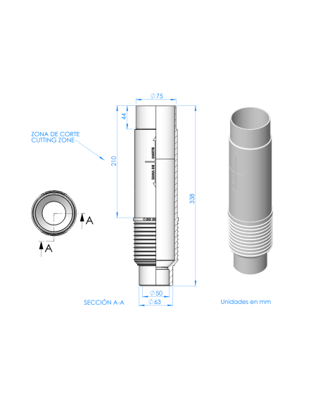 Pasamuros Para Boquilla Net´N´Clean  ASTRALPOOL