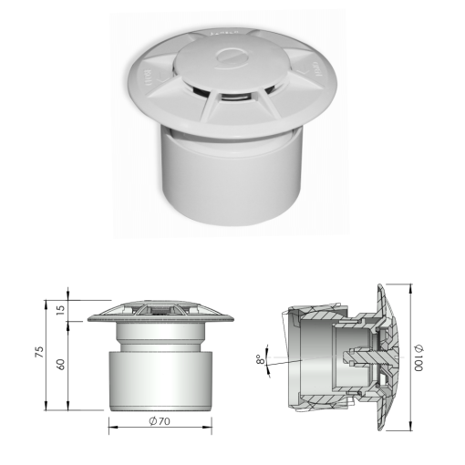 Ugello inferiore oscillante ASTRALPOOL