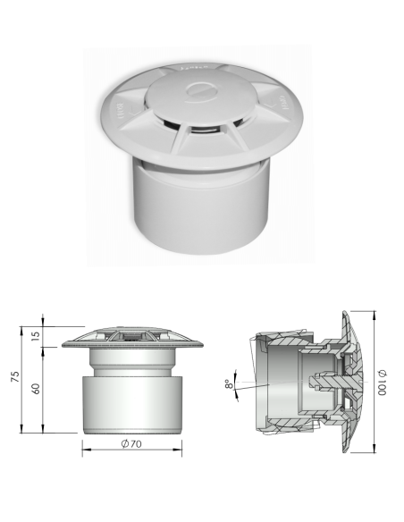 Oscillating Bottom Nozzle ASTRALPOOL