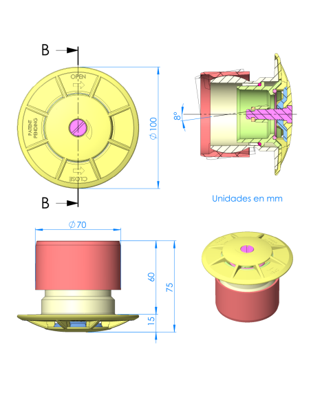 Ugello inferiore oscillante ASTRALPOOL