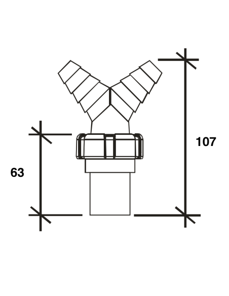 R-99 Toma Doble Electr.Encolar - RIUVERT