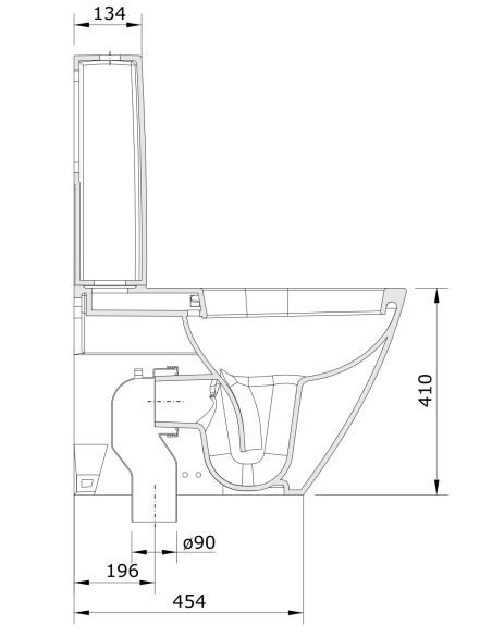 Inodoro S/V Bco SANLIFE - UNISAN