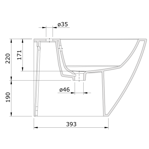Bidé Blanco SANLIFE - UNISAN