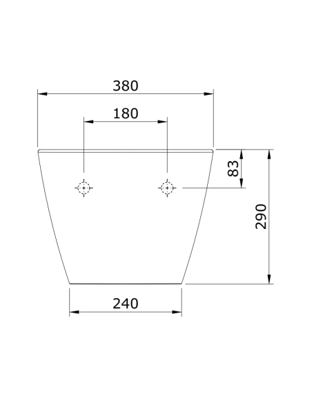 Bidé Suspendido Blanco SANLIFE - UNISAN