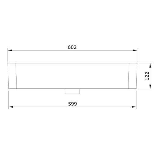 Lavabo Cuadrado/Rectangular Sin Orificio Para Grifo SANLIFE UNISAN