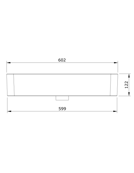 Lavabo Cuadrado/Rectangular Sin Orificio Para Grifo SANLIFE UNISAN
