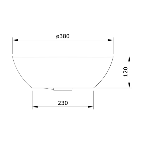 Lavabo Redondo Con Orificio Para Grifo SANLIFE UNISAN