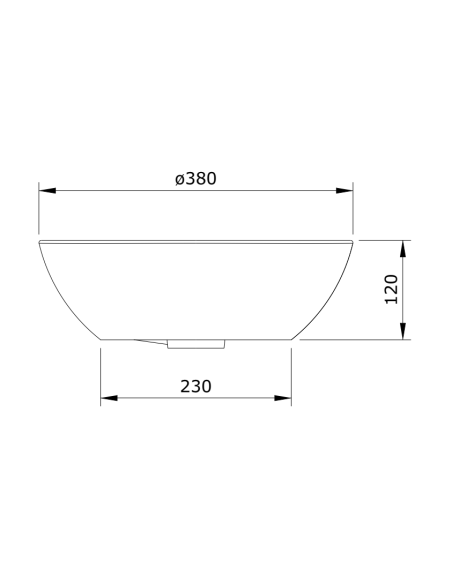 Lavabo Redondo Con Orificio Para Grifo SANLIFE UNISAN