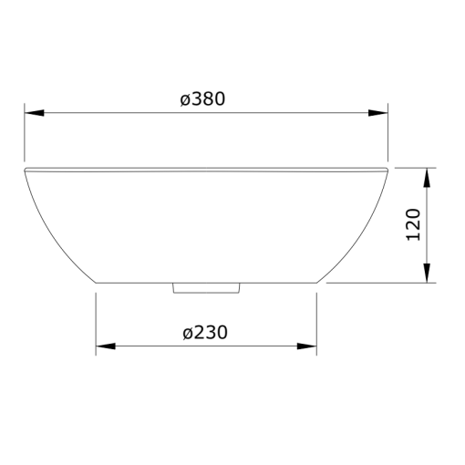 Lavabo Redondo Sin Orificio Para Grifo SANLIFE UNISAN