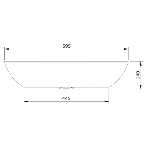 Lavabo Oval Sin Orificio Para Grifo SANLIFE UNISAN