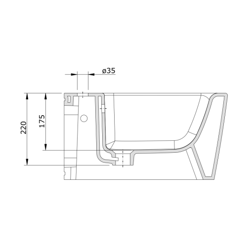 Bidé Suspendido ADVANCE  UNISAN