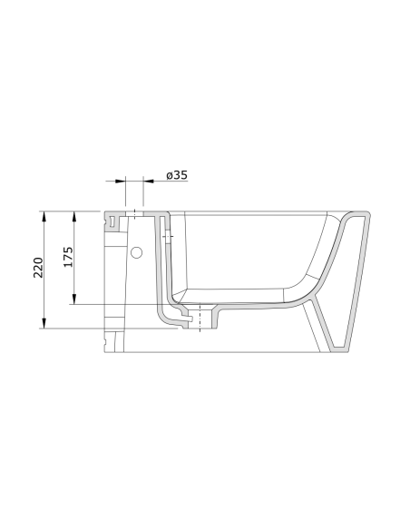 Bidé Suspendido ADVANCE  UNISAN