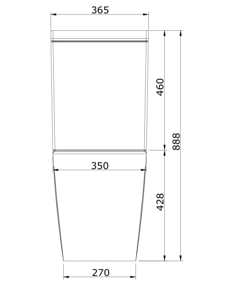 Inodoro C/B Dual Bco ADVANCE - UNISAN
