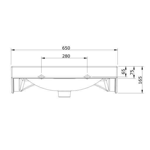 Lavabo Semi-Enc 65 Bco URB.Y - UNISAN