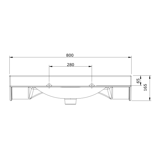 Lavabo Semi-Enc 65 Bco URB.Y - UNISAN