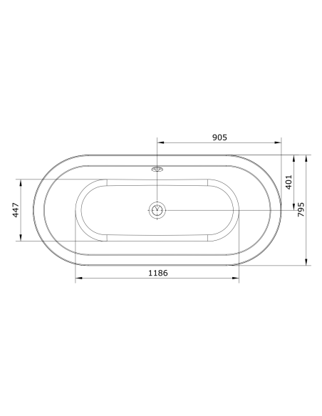 Bañera 180X80 URB.Y PLUS - UNISAN