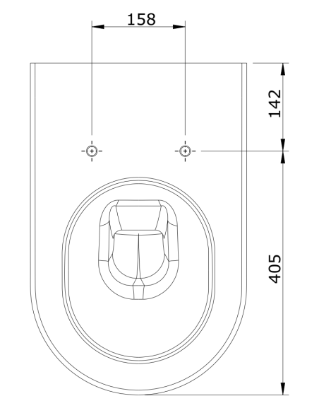 Inodoro De Cisterna Alta URB.Y PLUS - UNISAN