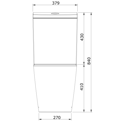 Inodoro De Cisterna Baja URB.Y PLUS - UNISAN