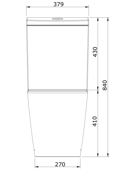 Inodoro De Cisterna Baja URB.Y PLUS - UNISAN