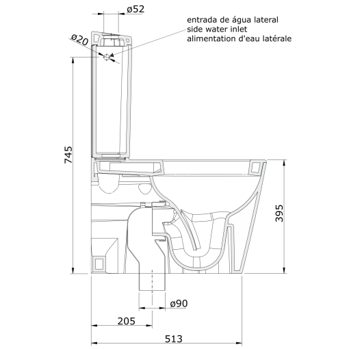 Lus Inodoro C/B Dual URB.Y PLUS - UNISAN