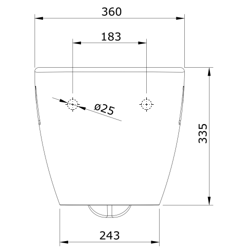 Inodoro Suspendid 50 SANIBOLD - UNISAN