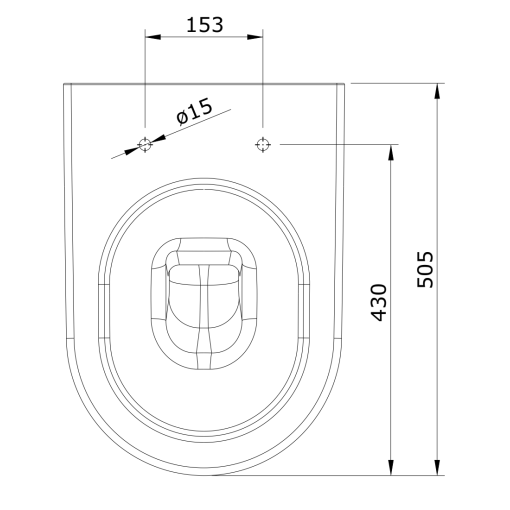 Inodoro Suspendido 50 SANIBOLD - UNISAN