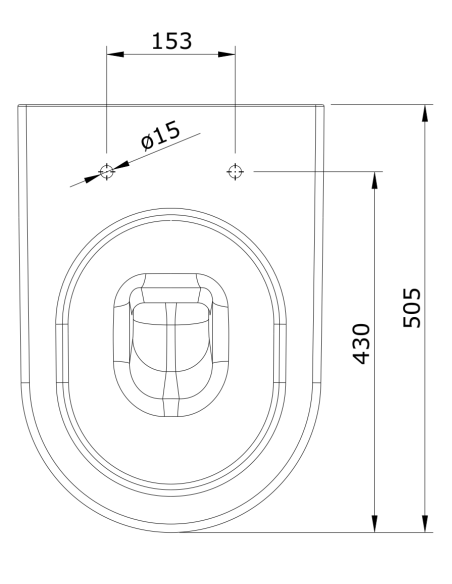 Inodoro Suspendido 50 SANIBOLD - UNISAN
