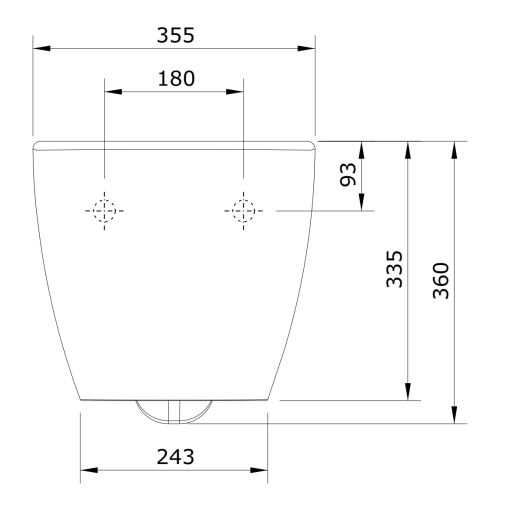 Inodoro Suspendido Rimflus SANIBOLD - UNISAN