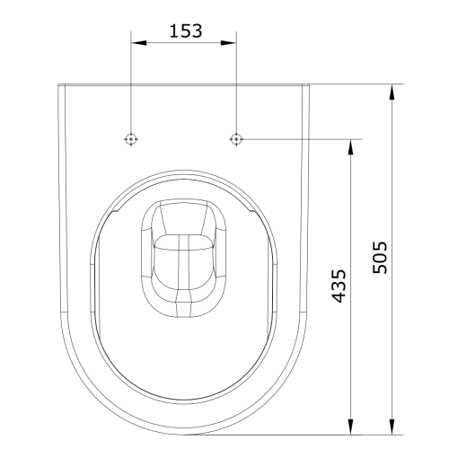 Inodoro Susp Rimflus SANIBOLD - UNISAN
