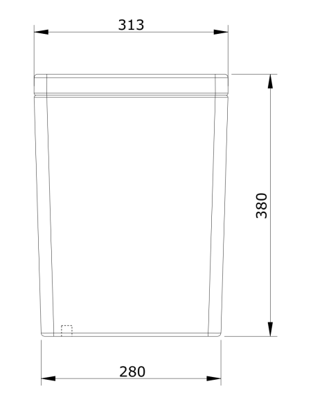 Cister Baja Sin Mecanismo EASY - UNISAN