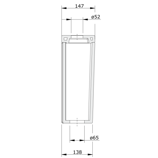 Cister Baja Sin Mecanismo EASY - UNISAN