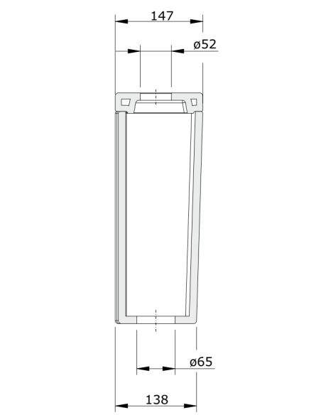 Cister Baja Sin Mecanismo EASY - UNISAN
