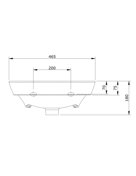 Lavabo 46 Blanco EASY - UNISAN