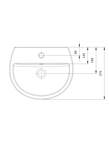 Lavabo 46 Blanco EASY - UNISAN