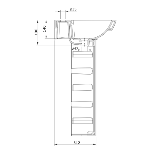 Lavabo EASY - UNISAN
