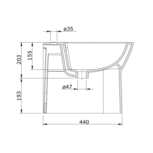 Bidé Compacto EASY - UNISAN