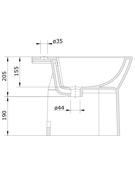 Bide A Pared C/O Blanco EASY - UNISAN