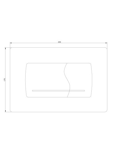 Placa Pulsador Empotrar Doble Descarga EASY - UNISAN