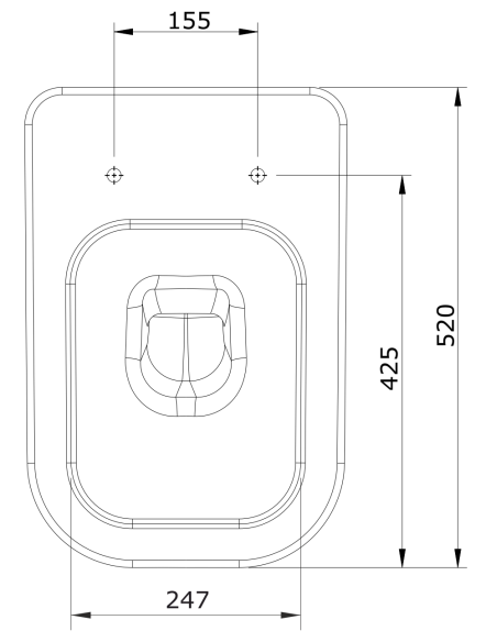 Inodoro Cisterna Alta LOOK - UNISAN
