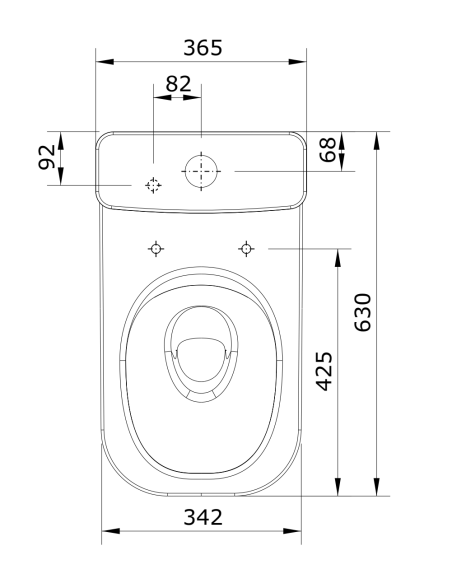 Rimflush Inodoro C/B Dua LOOK - UNISAN